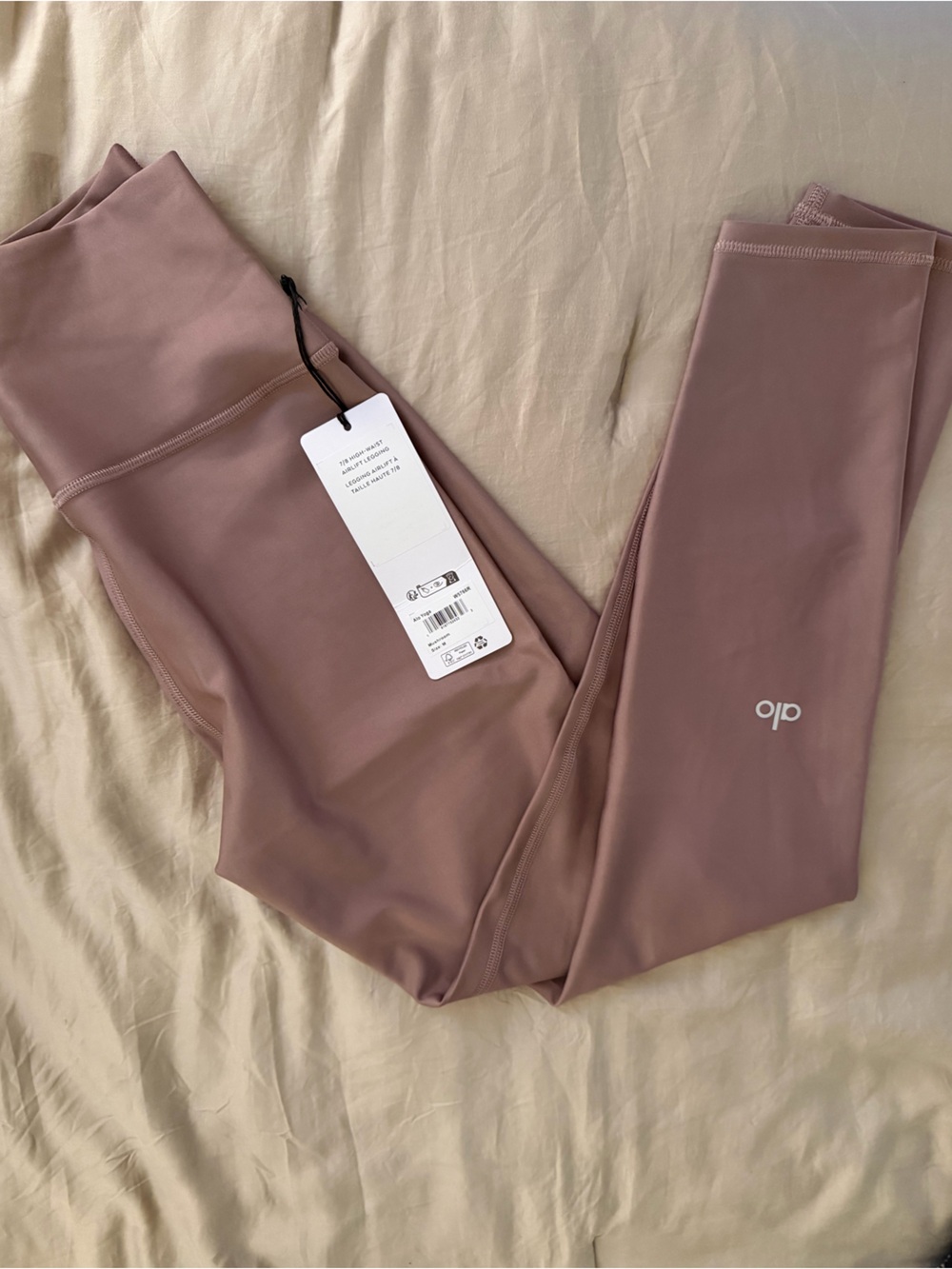 Alo High-Rise Leggings in Mushroom